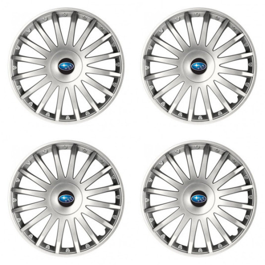 Poklice pro Subaru 16 CRYSTAL silver
