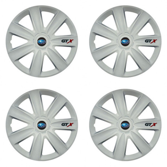 Poklice pro Subaru 17 GTX carbon white