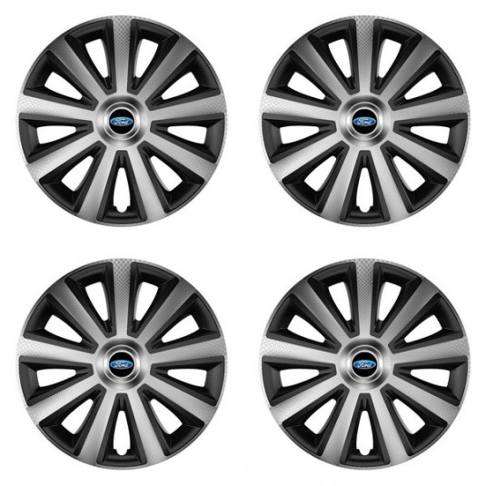 Poklice pro Ford 14 Aviator carbon silver&black