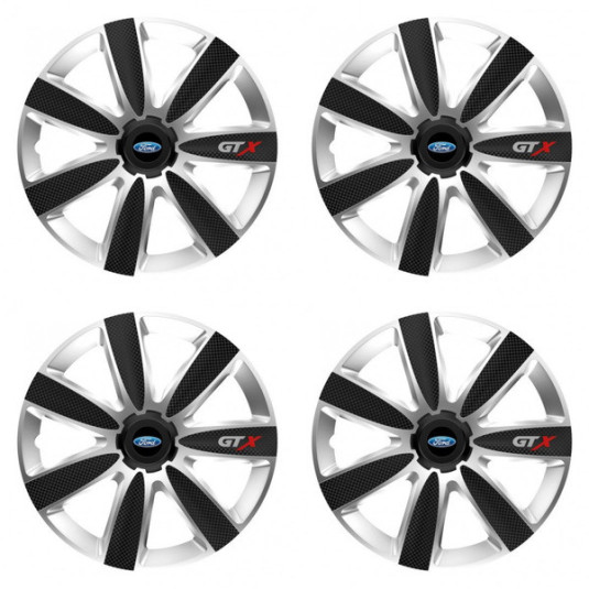 Poklice pro Ford 14 GTX CARBON silver/black