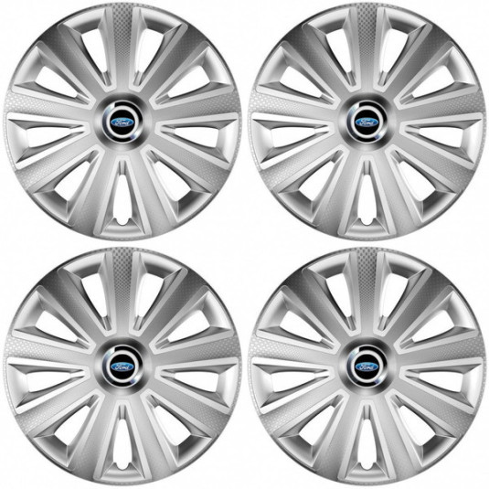 Poklice pro Ford 16 Aviator carbon RC 16 silver