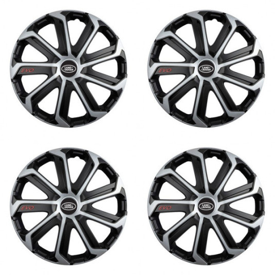 Poklice pro Land Rover 15 Evo black&silver