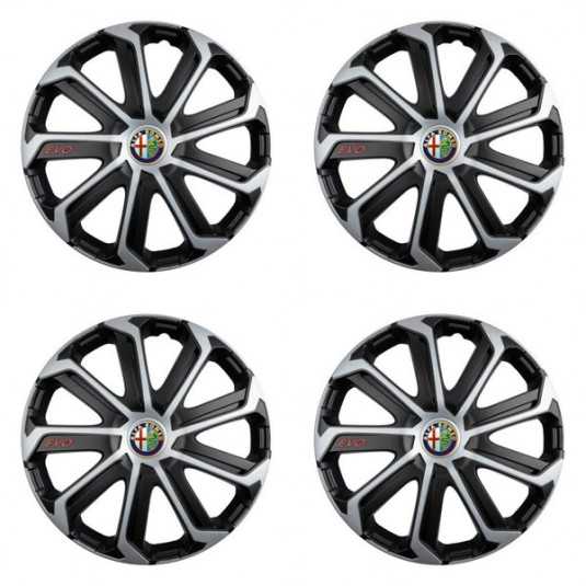 Poklice pro Alfa Romeo 16 Evo black&silver