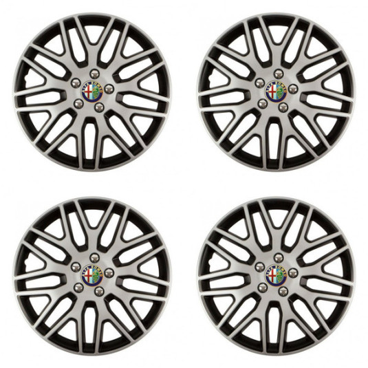 Poklice pro Alfa Romeo 16 Dakar NC silver and black