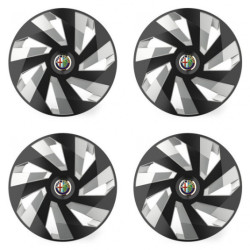 Poklice pro Alfa Romeo 16 Vector RC black and silver