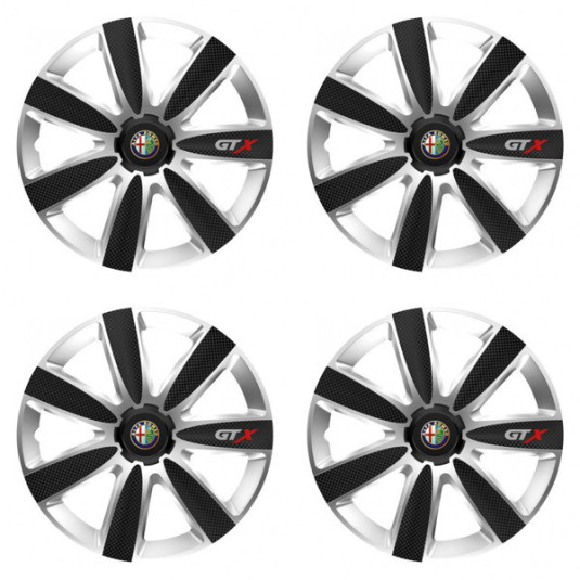 Poklice pro Alfa Romeo 16 GTX CARBON silver/black