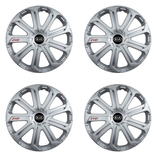 Poklice pro Kia (staršie logo) 14 Evo silver