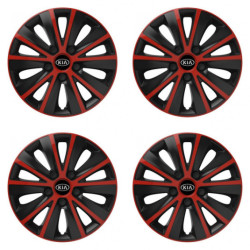 Poklice pro Kia (staršie logo) 14 RAPIDE red and black