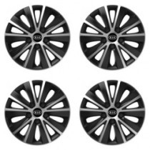 Poklice pro Kia (staršie logo) 14 RAPIDE silver and black