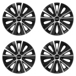 Poklice pro Kia (staršie logo) 14 RAPIDE silver and black
