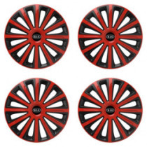 Poklice pro Kia (staršie logo) 15 TREND red and black