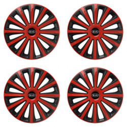 Poklice pro Kia (staršie logo) 15 TREND red and black
