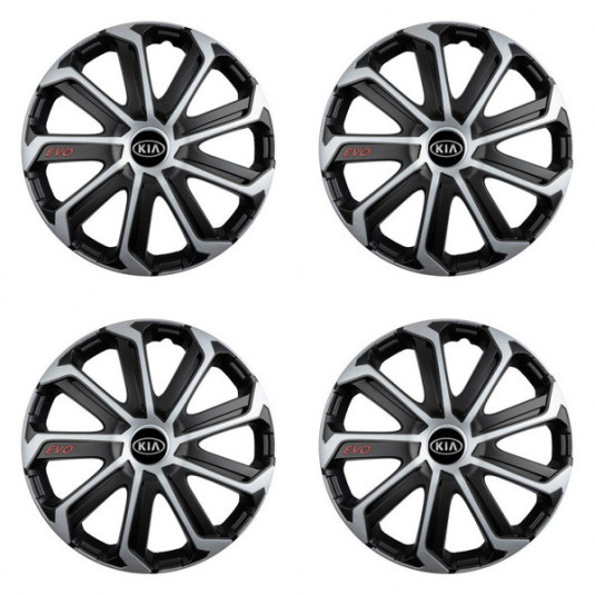 Poklice pro Kia (staršie logo) 16 Evo black&silver