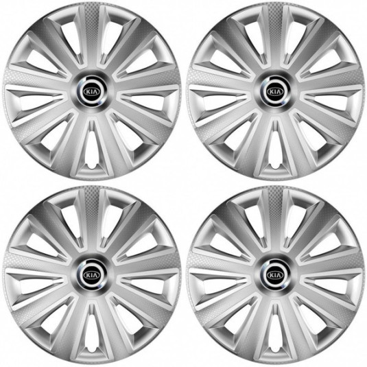 Poklice pro Kia (staršie logo) 16 Aviator carbon RC 16 silver