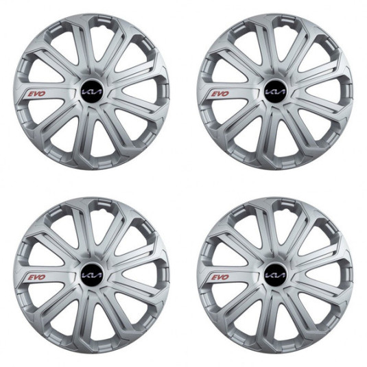 Poklice pro Kia (nové logo) 14 Evo silver