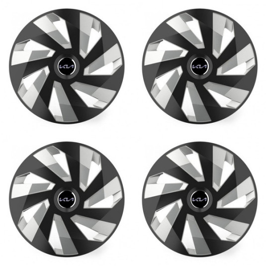 Poklice pro Kia (nové logo) 14 Vector RC black and silver