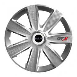 Poklice pro Kia (nové logo) 14 GTX CARBON silver