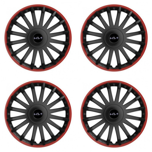 Poklice pro Kia (nové logo) 15 CRYSTAL RO black