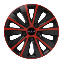 Poklice pro Kia (nové logo) 15 RAPIDE red and black