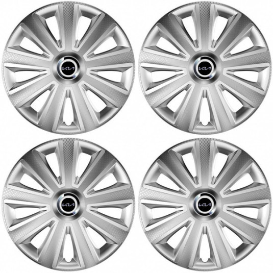 Poklice pro Kia (nové logo) 16 Aviator carbon RC 16 silver