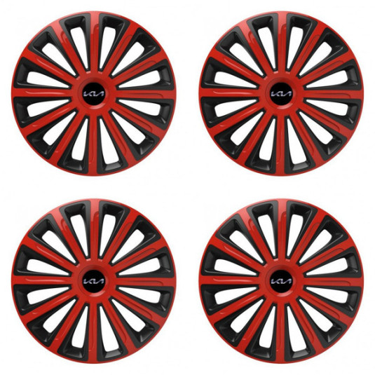 Poklice pro Kia (nové logo) 16 TREND red and black