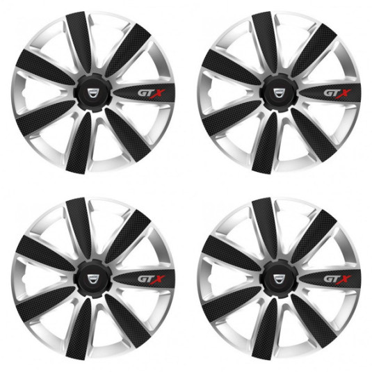 Poklice pro Dacia (staršie logo) 14 GTX CARBON silver/black