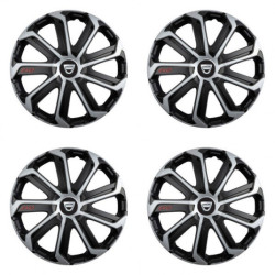 Poklice pro Dacia (staršie logo) 15 Evo black&silver