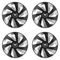 Poklice pro Dacia (staršie logo) 15 Vector RC black and silver