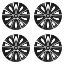 Poklice pro Dacia (staršie logo) 15 RAPIDE silver and black