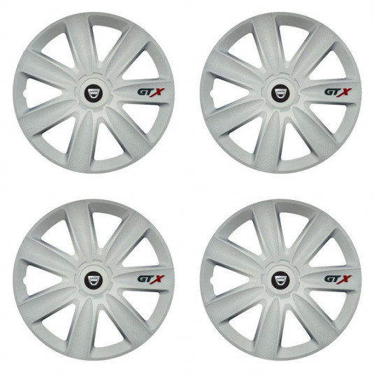 Poklice pro Dacia (staršie logo) 16 GTX carbon white