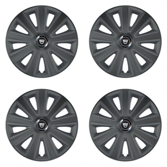 Poklice pro Dacia (staršie logo) 16 Aviator carbon RC16 grafite