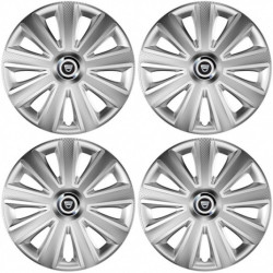 Poklice pro Dacia (staršie logo) 16 Aviator carbon RC 16 silver