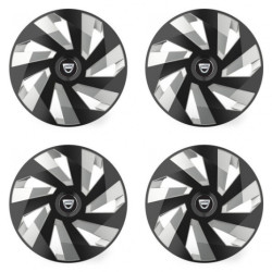 Poklice pro Dacia (staršie logo) 16 Vector RC black and silver