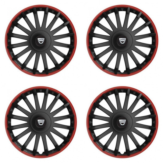 Poklice pro Dacia (staršie logo) 16 CRYSTAL RO black