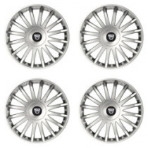 Poklice pro Dacia (staršie logo) 16 CRYSTAL silver