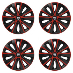 Poklice pro Dacia (staršie logo) 16 RAPIDE red and black