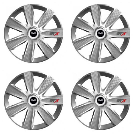 Poklice pro Dacia (nové logo) 14 GTX CARBON silver