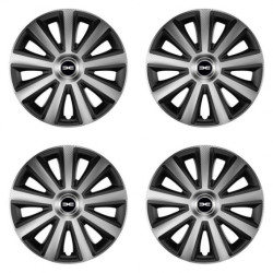 Poklice pro Dacia (nové logo) 15 Aviator carbon silver&black