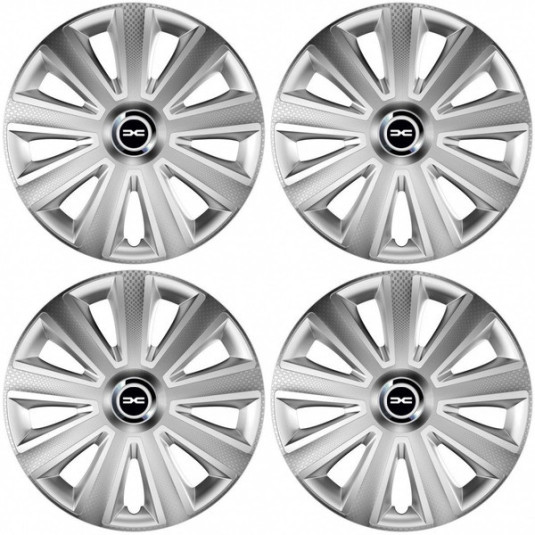 Poklice pro Dacia (nové logo) 15 Aviator carbon silver