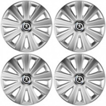 Poklice pro Peugeot (staršie logo) 15 Aviator carbon silver
