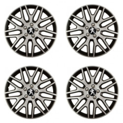 Poklice pro Peugeot (staršie logo) 15 Dakar NC silver and black