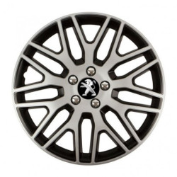 Poklice pro Peugeot (staršie logo) 15 Dakar NC silver and black