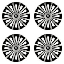 Poklice pro Peugeot (staršie logo) 15 TREND silver and black