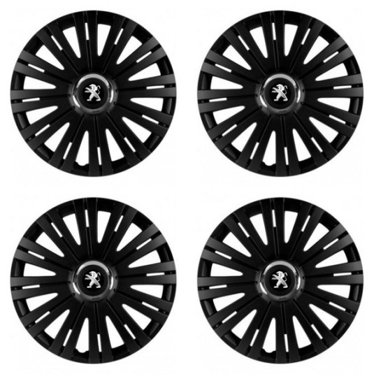 Poklice pro Peugeot (staršie logo) 15 ACTIVE RC BLACK