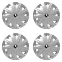 Poklice pro Peugeot (staršie logo) pre dodávky 15 Craft silver