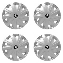 Poklice pro Peugeot (staršie logo) pre dodávky 15 Craft silver