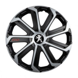 Poklice pro Peugeot (staršie logo) 16 Evo black&silver