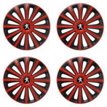 Poklice pro Peugeot (staršie logo) 16 TREND red and black