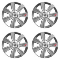 Poklice pro Peugeot (staršie logo) 16 GTX CARBON silver