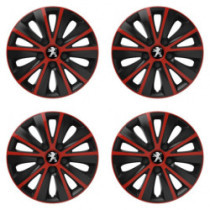 Poklice pro Peugeot (staršie logo) 16 RAPIDE red and black